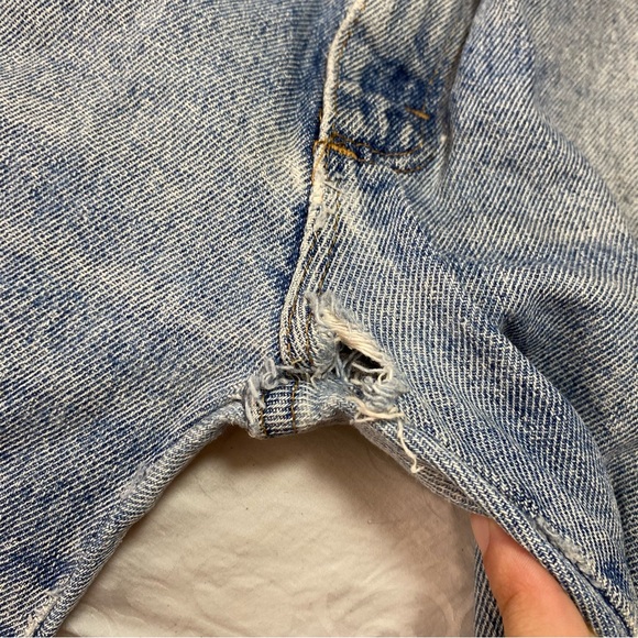VTG Mid 90’s Wrangler Jeans Made in USA Measure 34x31 (Tag 36x32) Worn Weathered - Picture 14 of 16